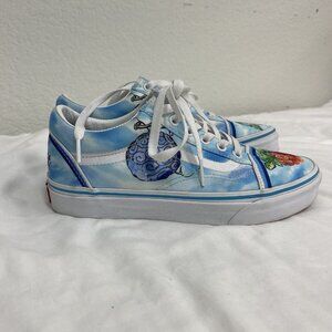VANS One Piece Old School Devil Fruit Flats Womens 7.0 Colorful Lace Up Logo 5.5